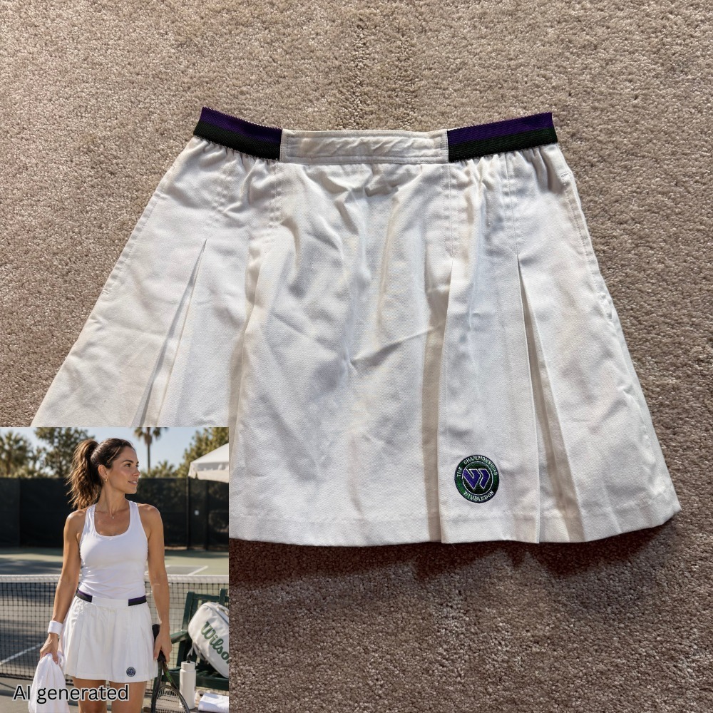 Vintage Wimbledon Tennis Skirt Sz 10
